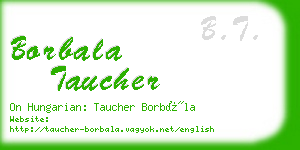 borbala taucher business card